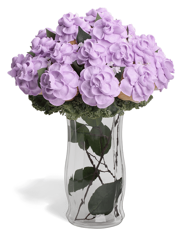 Baked Bouquet-Cupcake Bouquet-Purple Rain